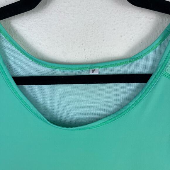 doTERRA Logo Women's Bright Green Relaxed Fit Athletic Tank Top Medium - Picture 4 of 6